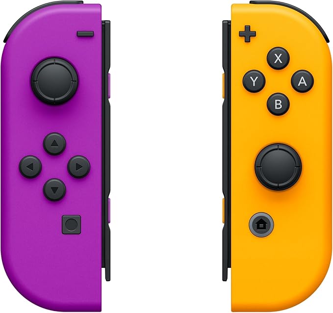 Nintendo Paire de Manettes Joy-Con Gauche Violet Néon/Droite Orange Néon