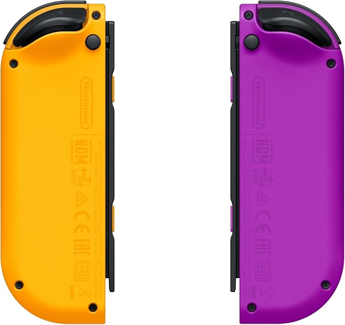 Nintendo Paire de Manettes Joy-Con Gauche Violet Néon/Droite Orange Néon