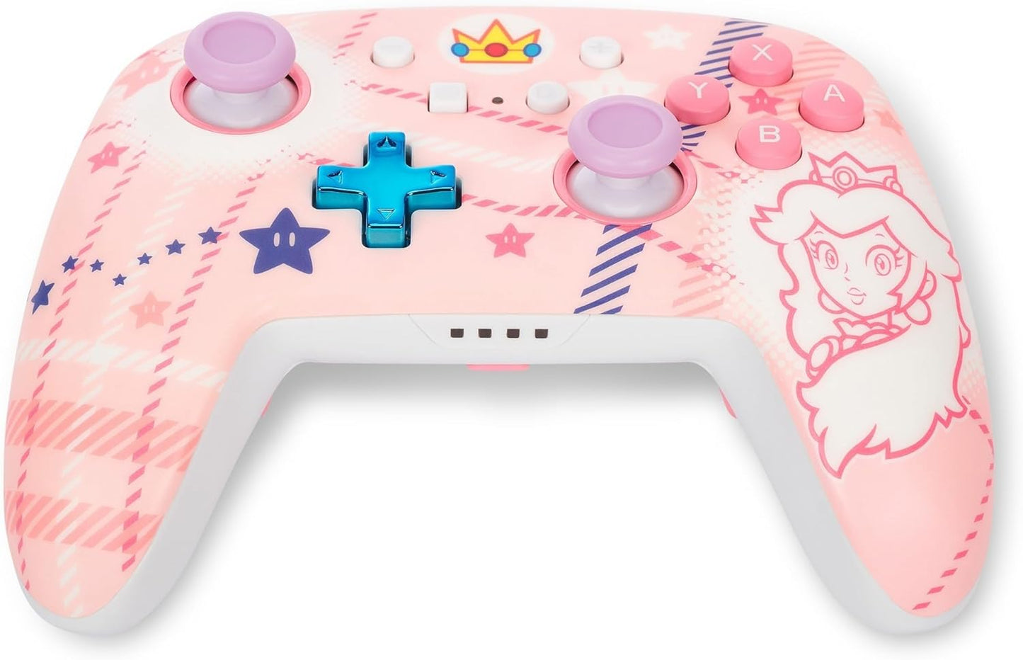 Manette sans fil pour Nintendo Switch - Plaid Princesse Peach