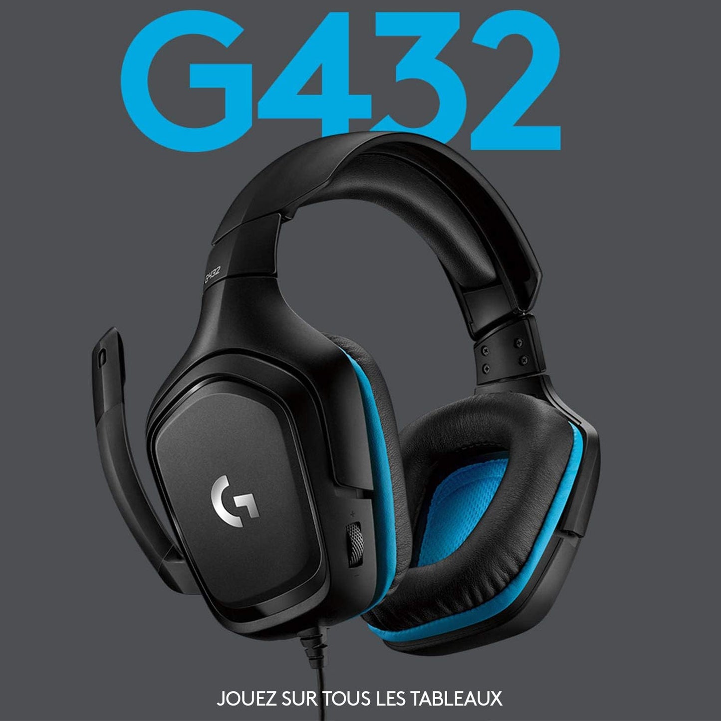 Logitech G432 Casque Gamer Filaire, Son 7.1 Surround