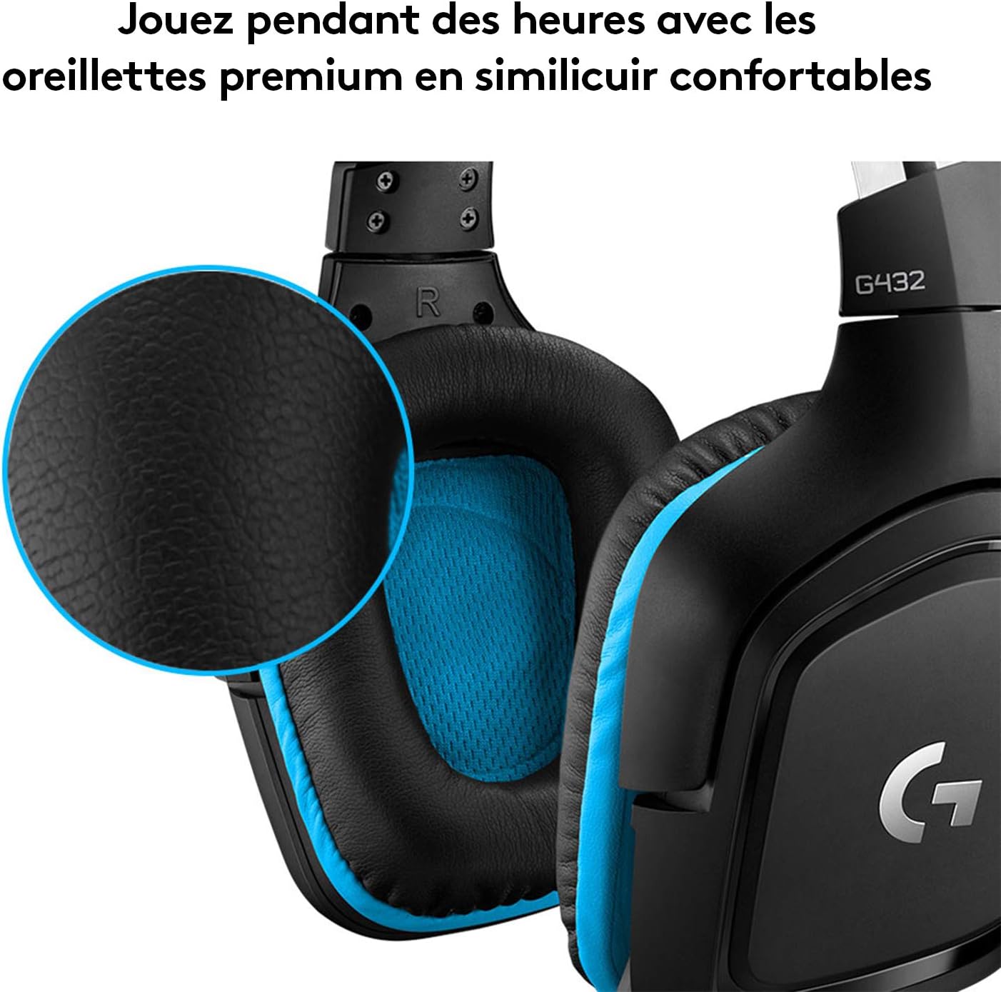 Logitech G432 Casque Gamer Filaire, Son 7.1 Surround