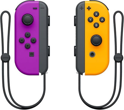 Nintendo Paire de Manettes Joy-Con Gauche Violet Néon/Droite Orange Néon