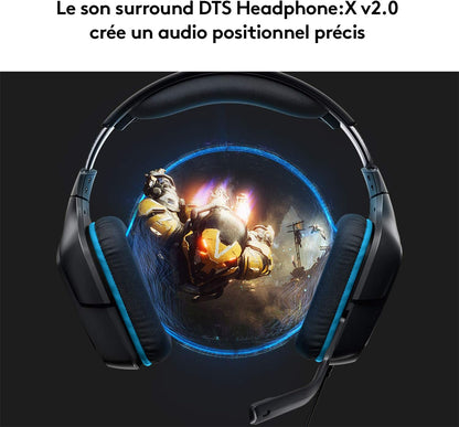 Logitech G432 Casque Gamer Filaire, Son 7.1 Surround