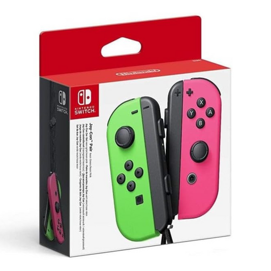 Paire de manettes Joy-Con - Gauche Vert Néon et Droite Rose Néon