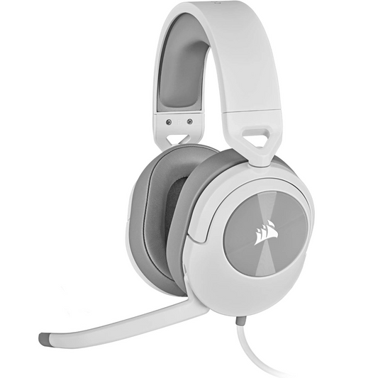 Corsair Casque gaming filaire HS55 SURROUND — Blanc